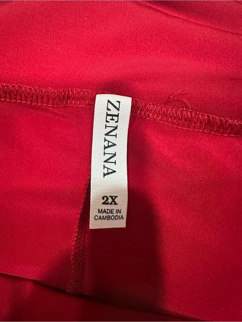 Zenana Outfitters Red Leggings with Matching A-Line Skirt